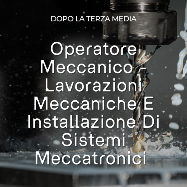 Operatore Meccanico - Lavorazioni Meccaniche E Installazione Di Sistemi Meccatronici